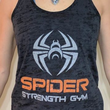 Spider Strength Gym Women's Burnout Racerback Tank